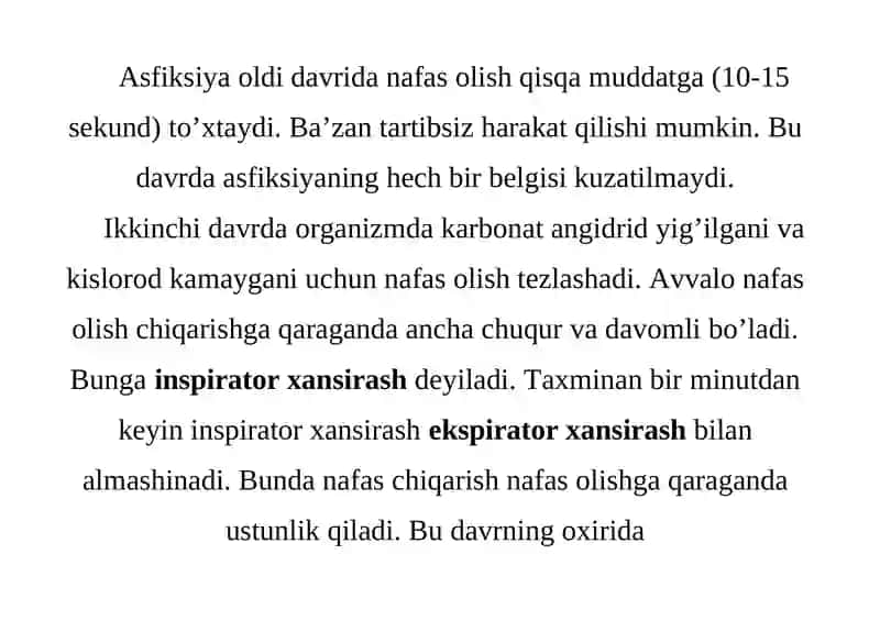 ASFIKSIYANING TURII VARIANTLARIDA O'LIM VUJUDGA KELISH MEXANIZIMI 3