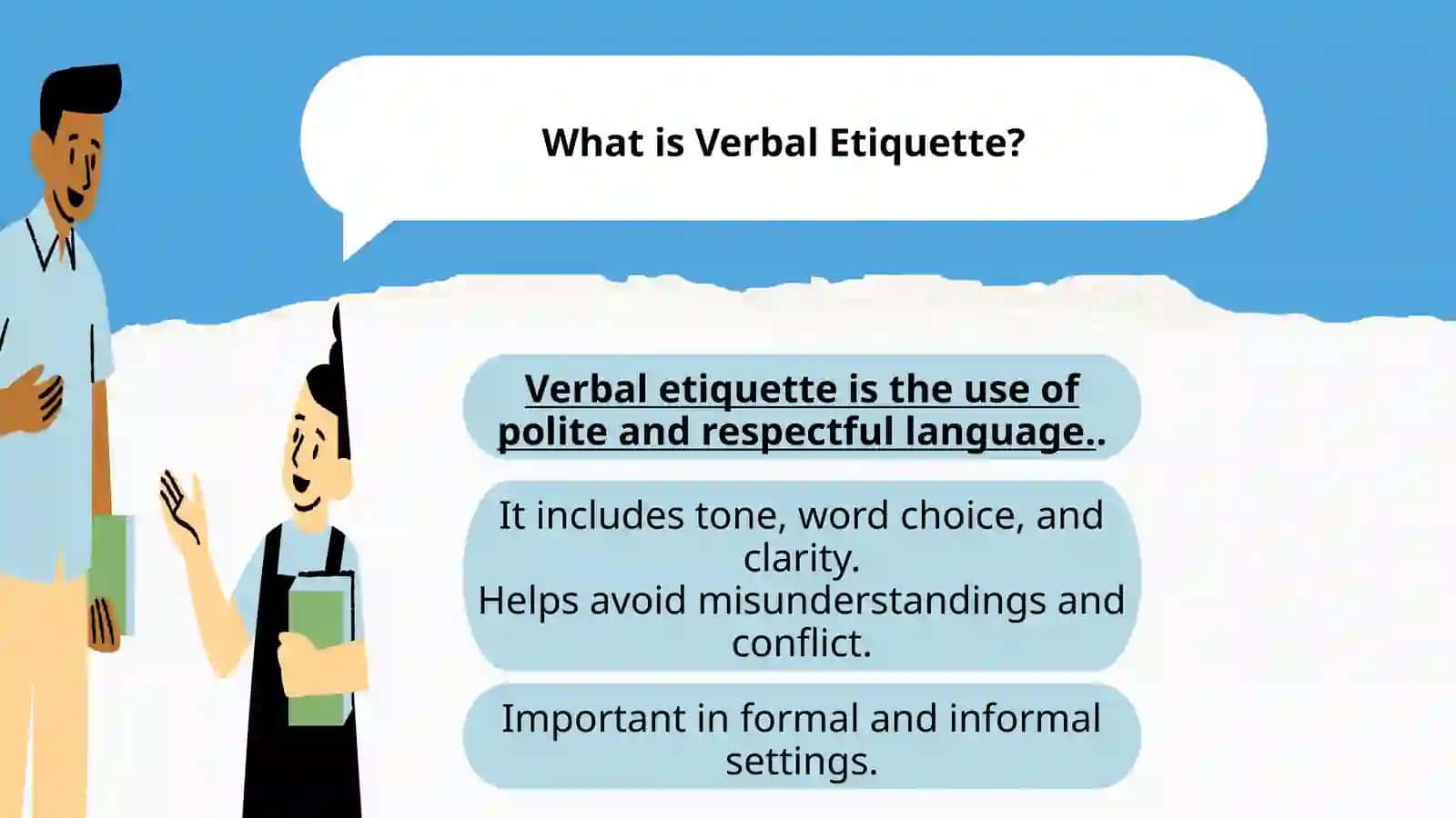 Verbal and non verbal etiquette phrases 3