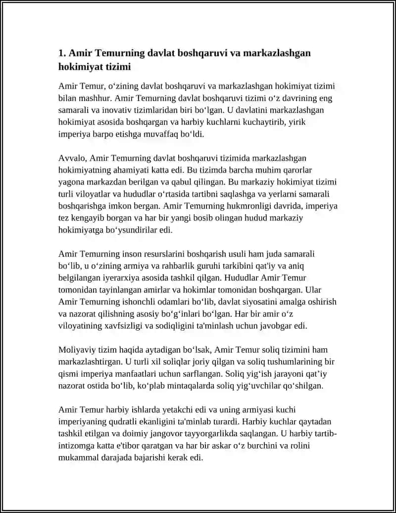 AMIR TEMUR BUYUK DAVLAT ARBOBI 3
