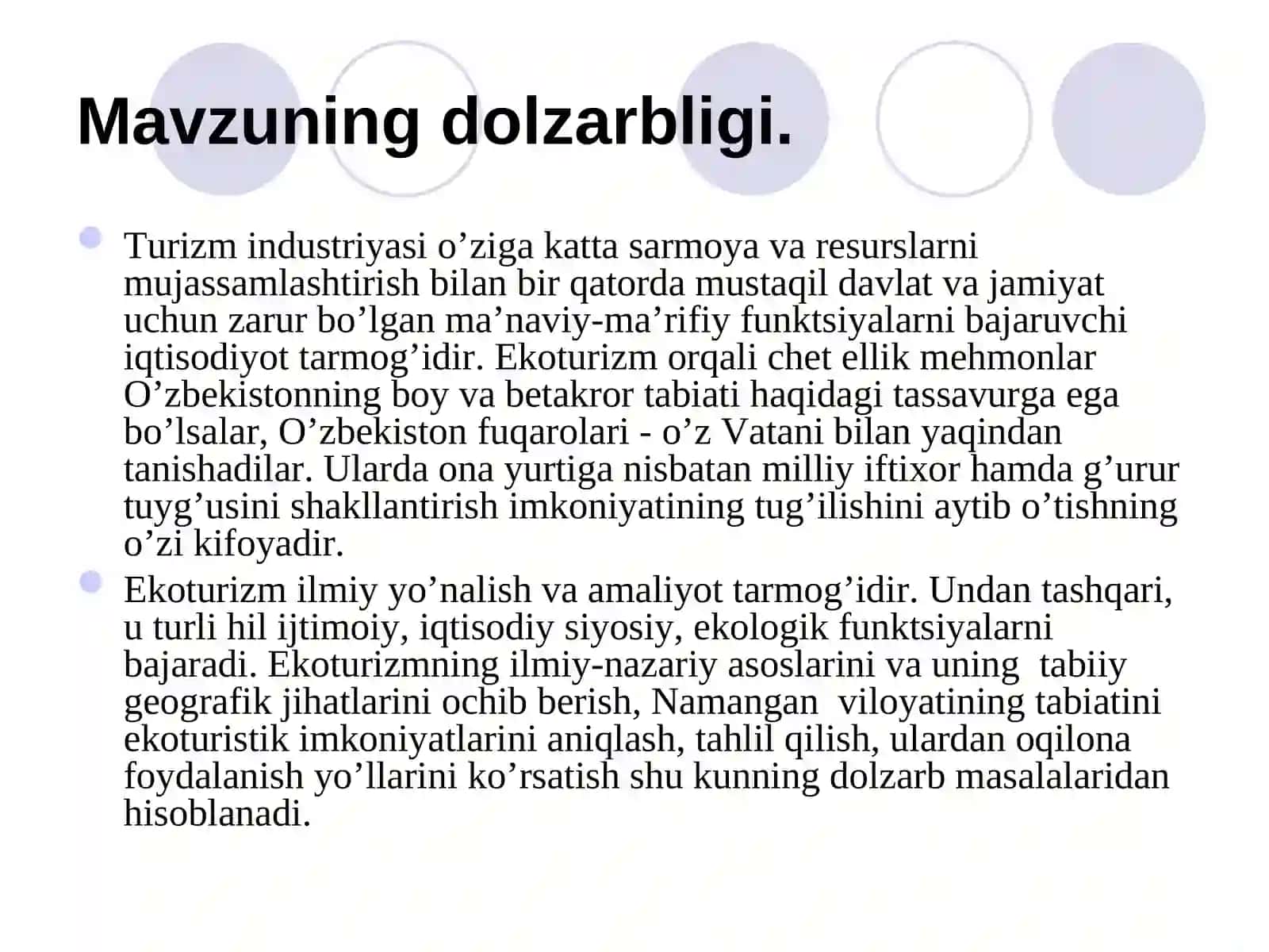 TABIIY TURIZM VA EKOTURIZMNING UMUMIY XUSUSIYATLARI 3
