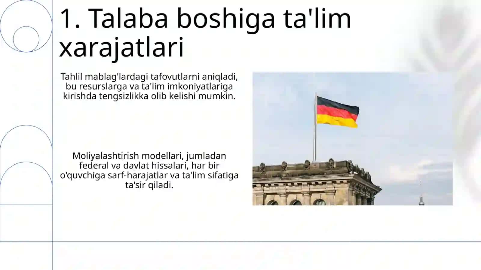 Germaniya talim tizimining moliyaviy jihatlarini tahlil etish 3