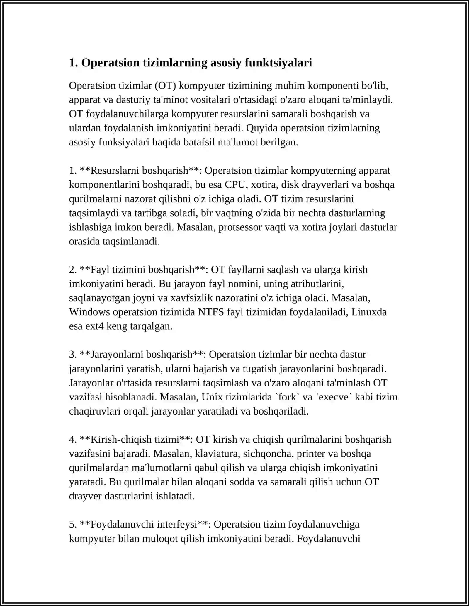 ZAMONAVIY OPERATSION TIZIMLARNING QIYOSIY TAHLILI 3