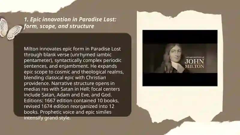 John Milton’s literary creativity 3