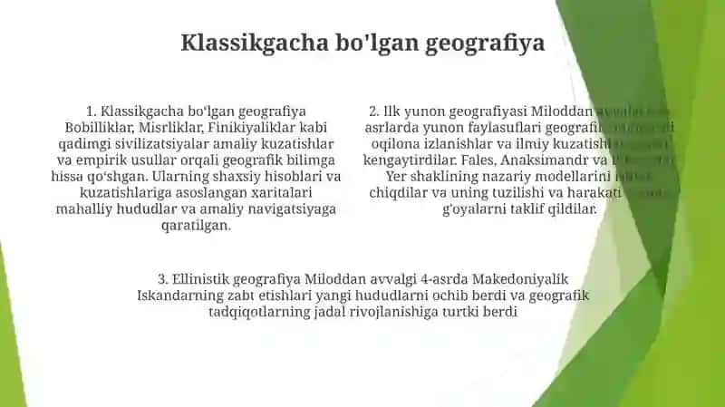 Qadimgi Gretsiyada Geografiyaning Rivojlanishini OʻRganish 3