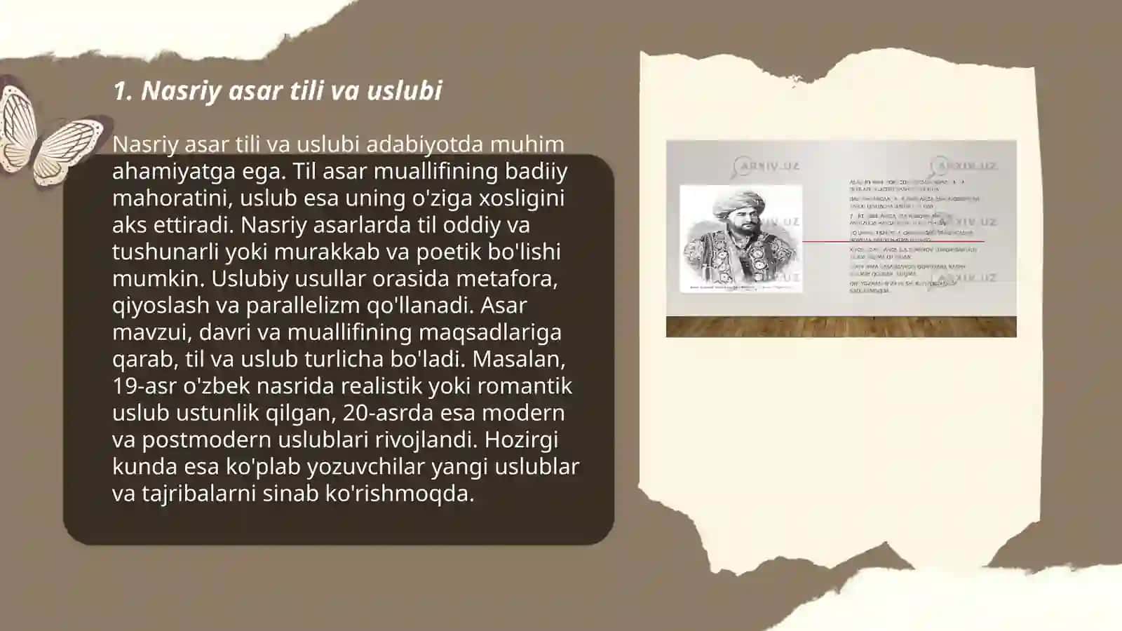 Nasriy asarlar matni ustida ishlash 3