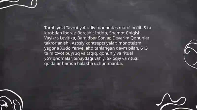 Yaxudiylik ta'limoti va muqaddas kitobi 3