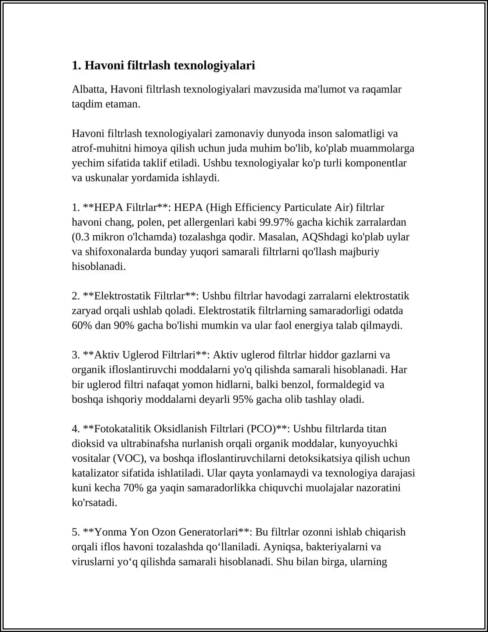 GAZLARNI QURITISH VA TOZALAH 3