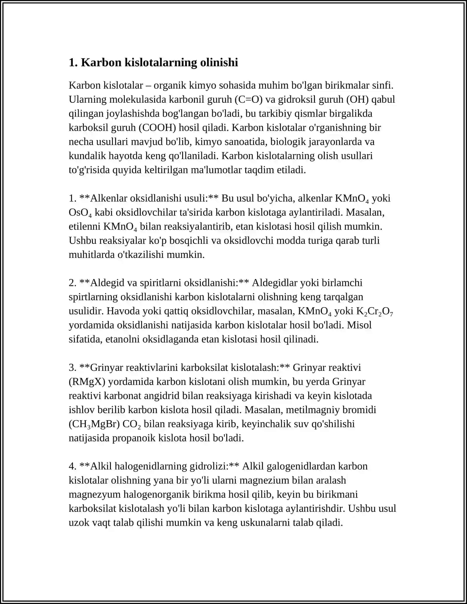 ORGANIK KISLOTALARNING OLINISHI 3