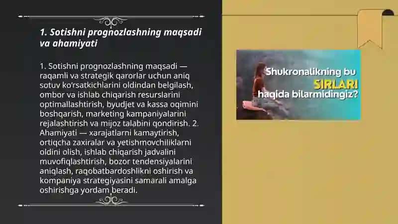 Sotishni prognoz qilish 3