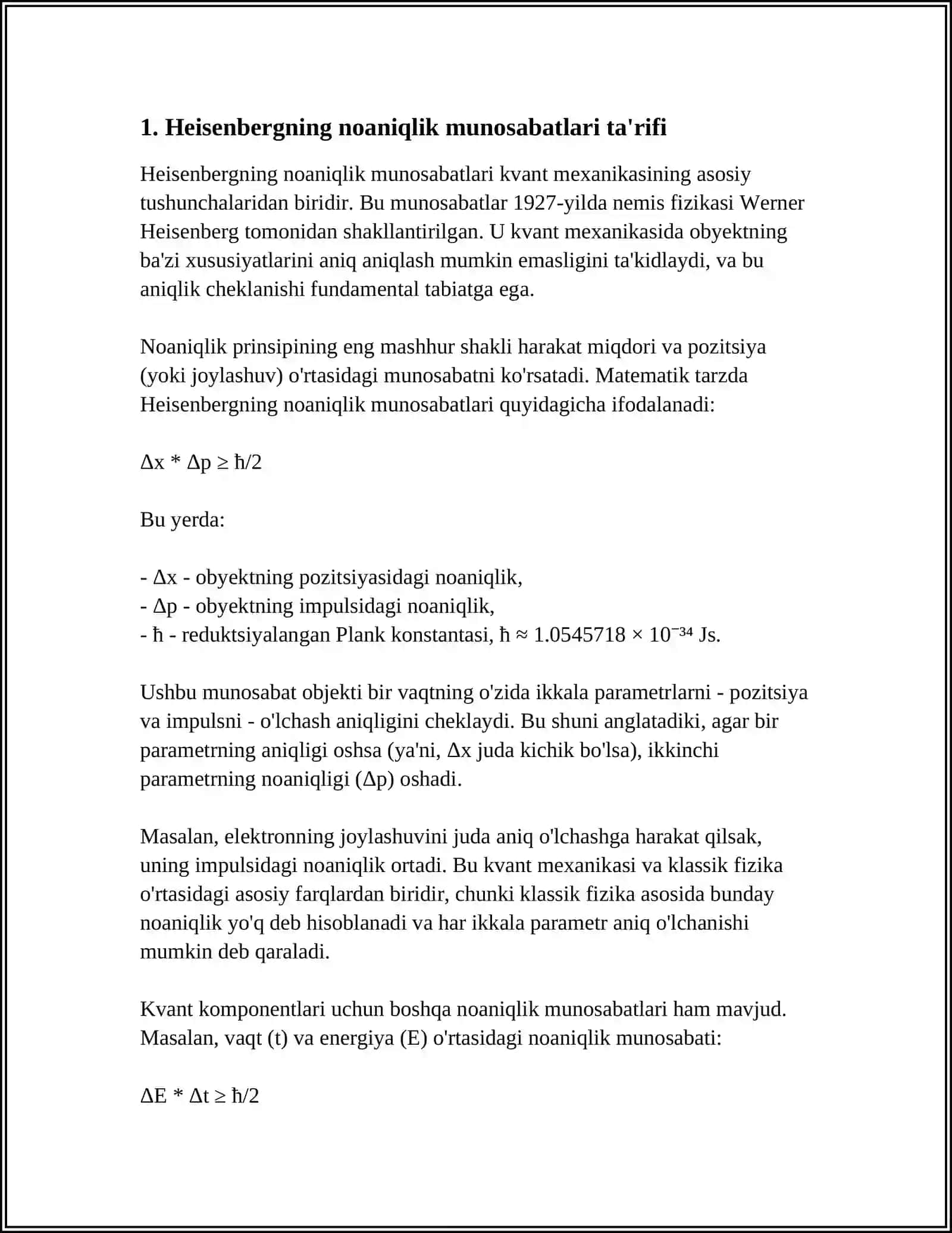 GEYZENBERGNING NOANIQLIK MUNOSABATLARI 3