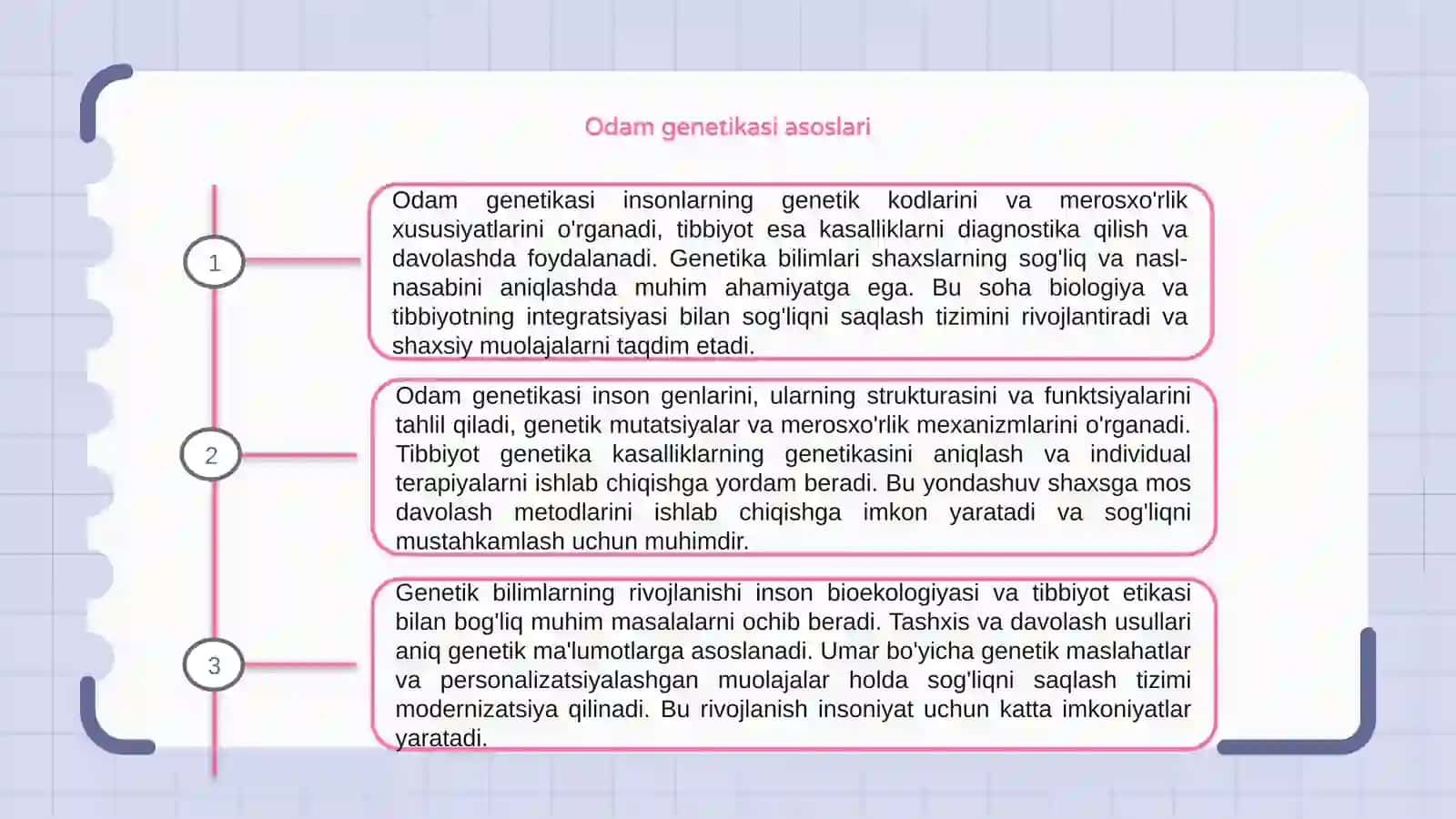 Odam genetikasi va tibbiyot genetika 3