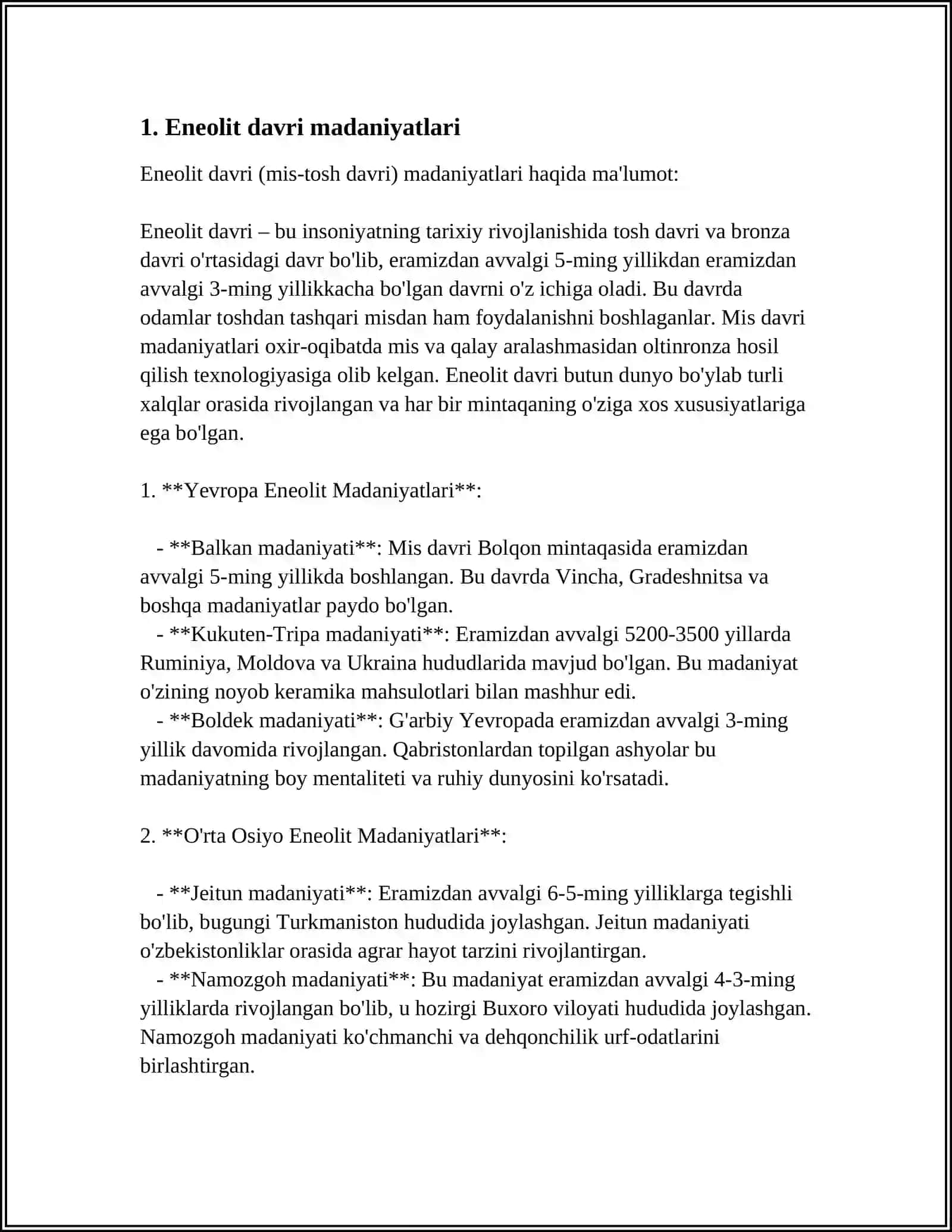Eneolit Davri Arxeologiyasi 3