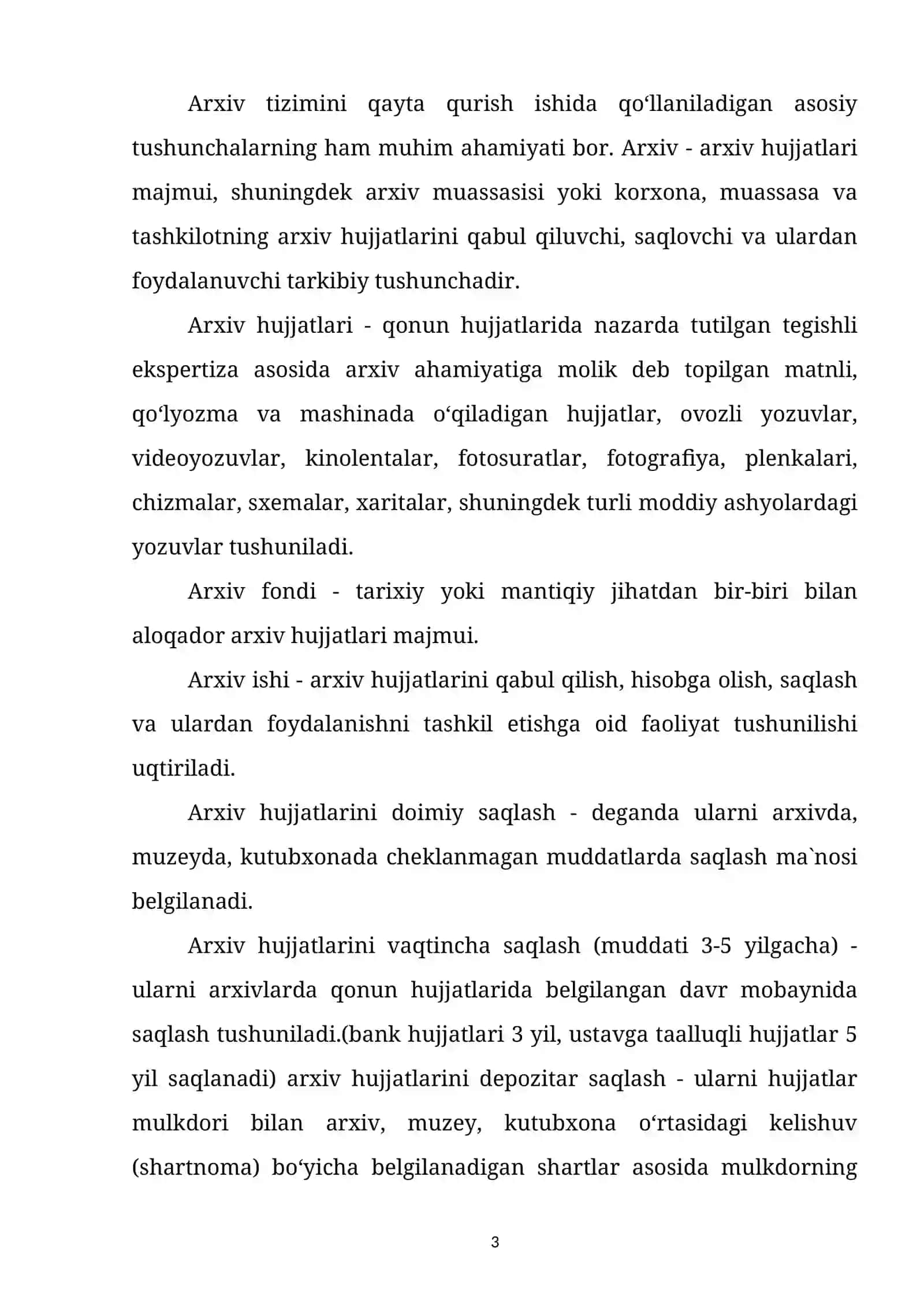 Arxivshunoslik va Arxiv ishi Nazariyasi 3