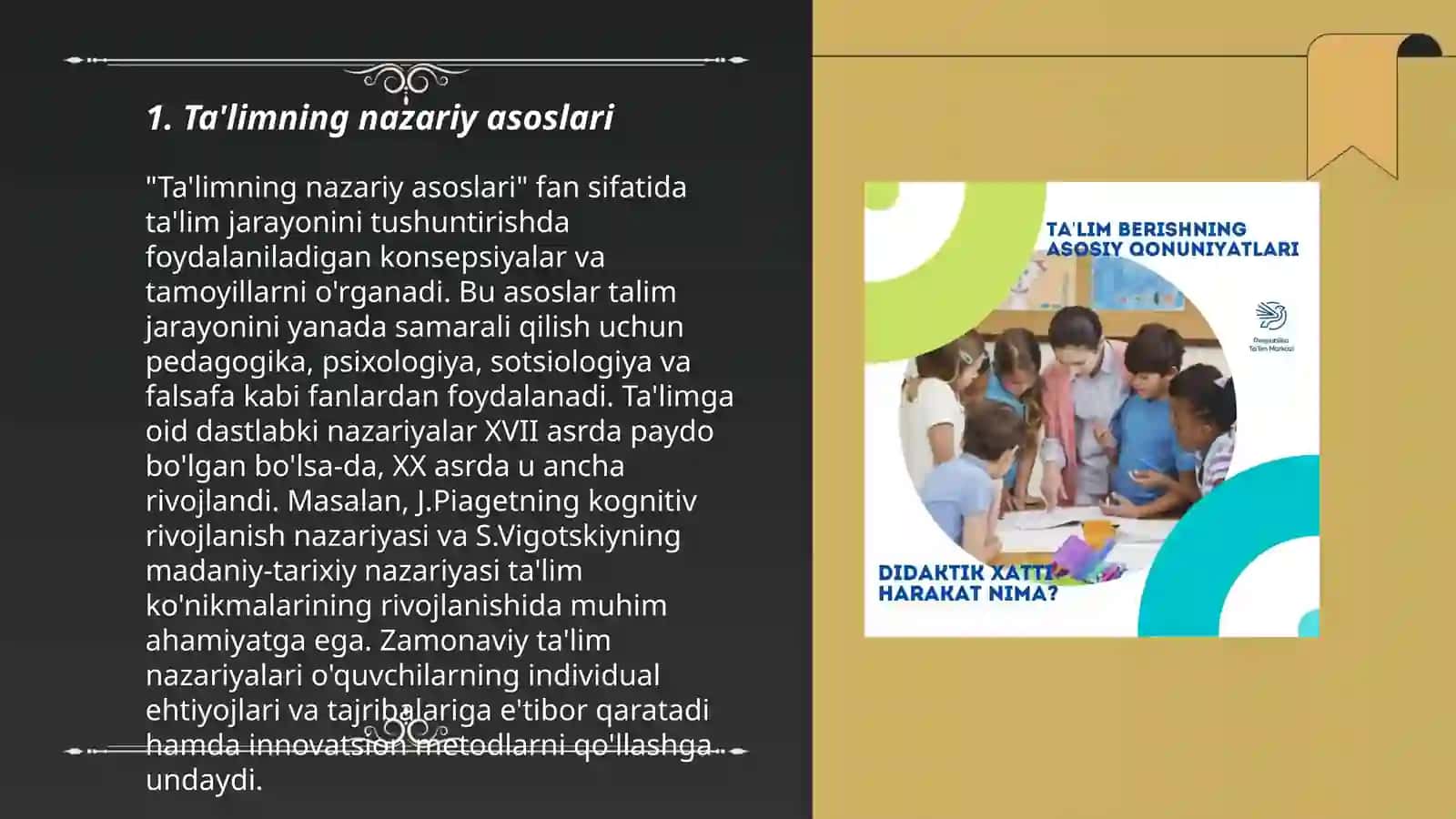 Ta'limning nazariy asoslari 3