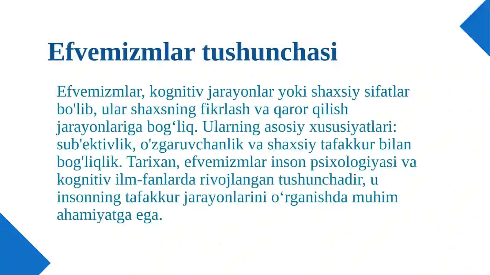 Efvemizmlar 3