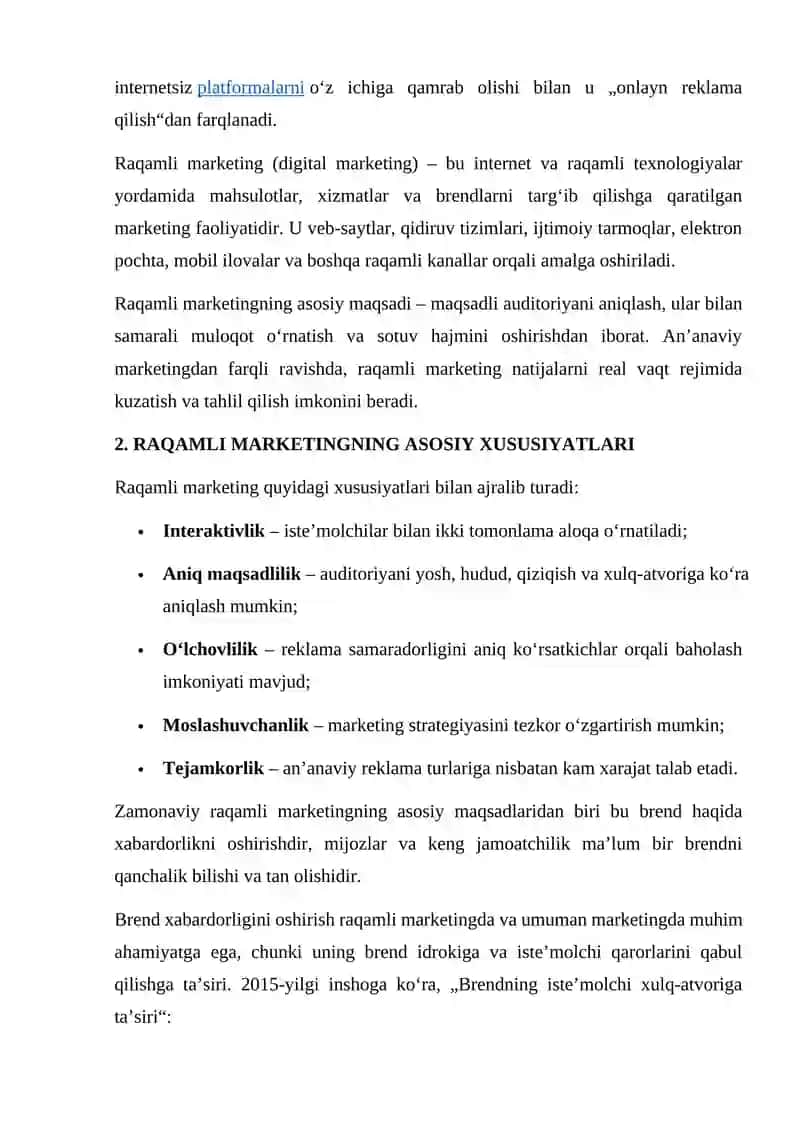 RAQAMLI MARKETING TURLARI 3