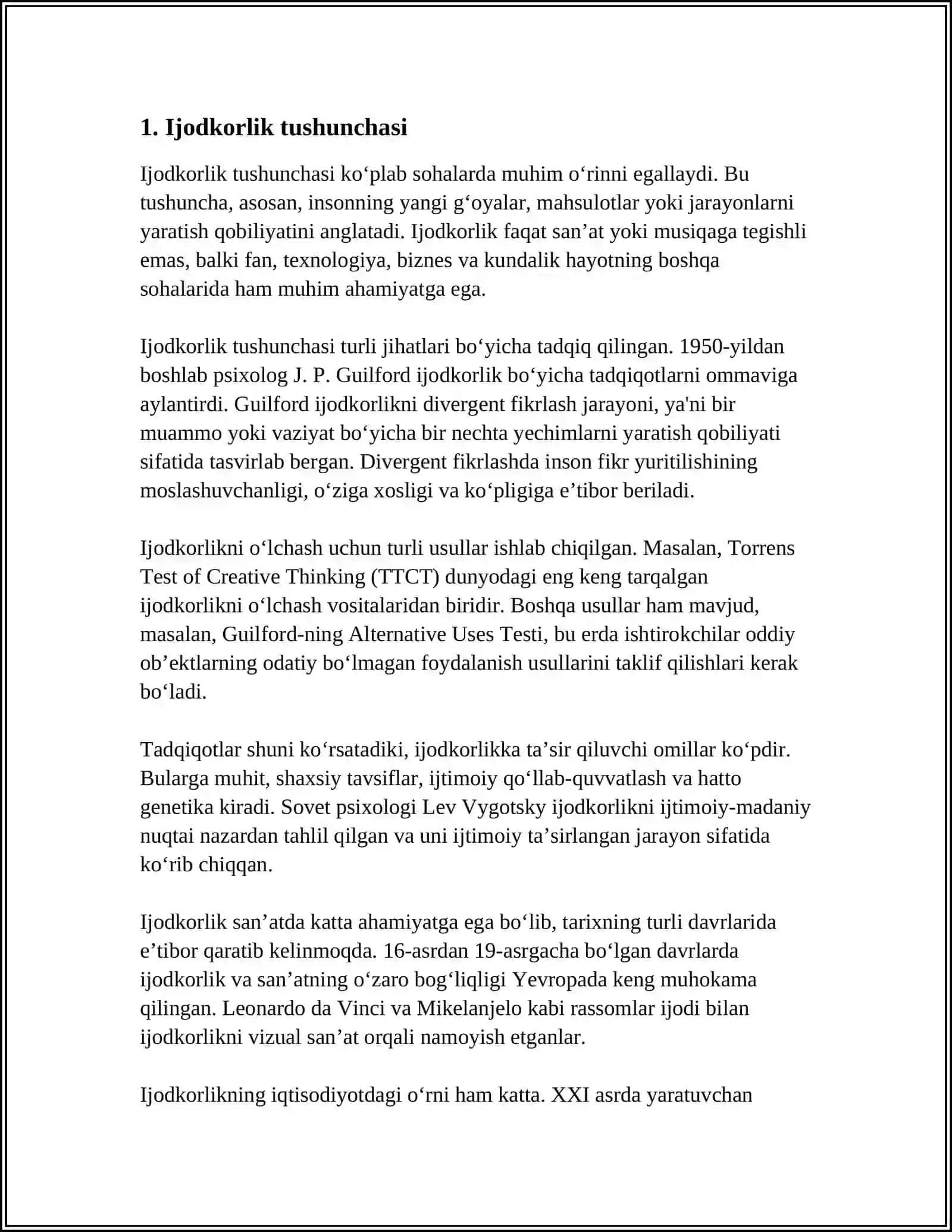 KRYATIFLIK HAQIDA TUSHUNCHA 3