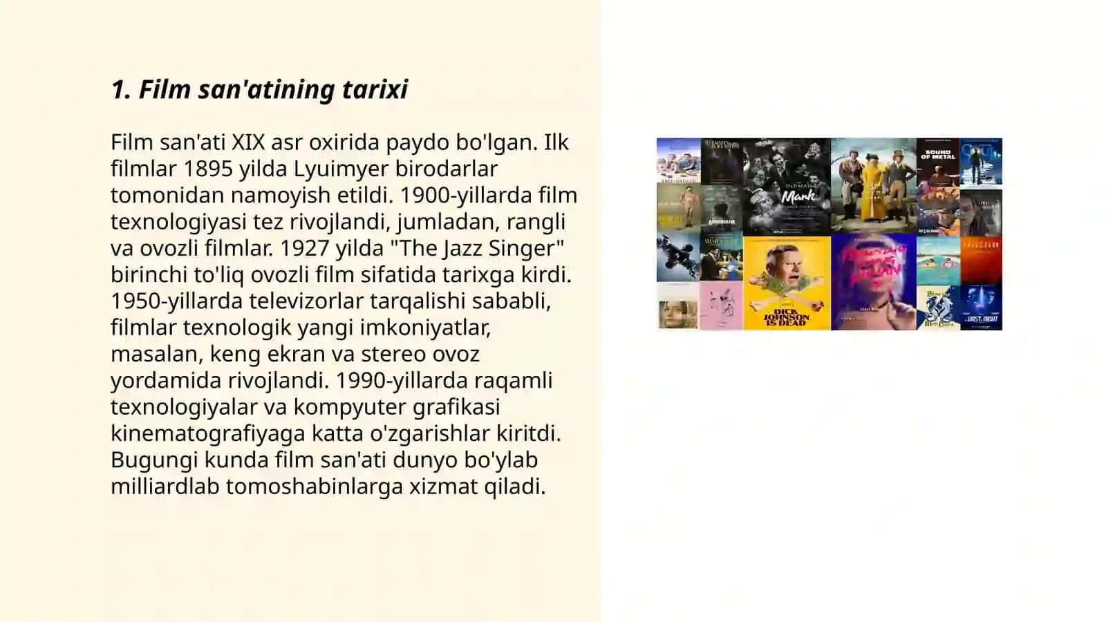Film san'atining tarixi 3