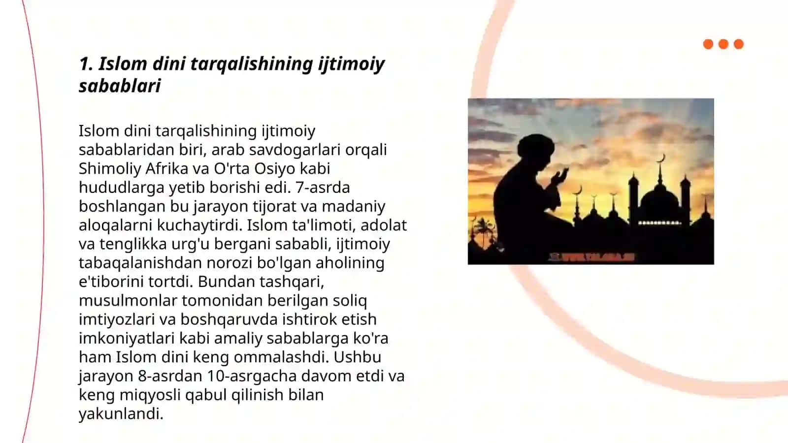 Isom dinining paydo bo lishidagi ijtimoiy-siyosiy va madaniy sharoitlar 3