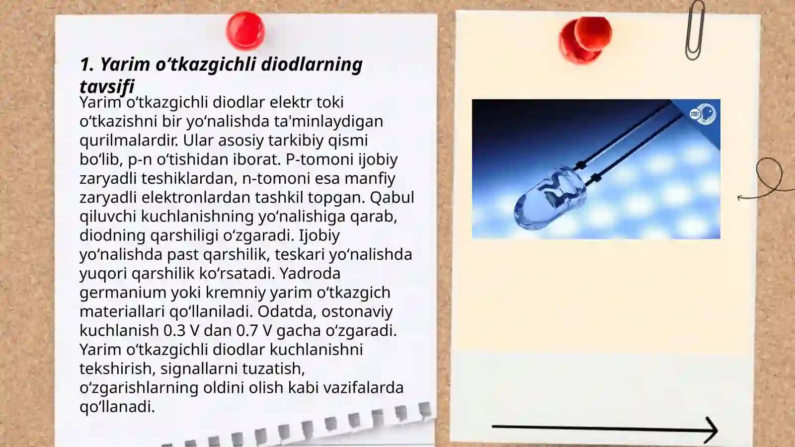 Yarim oʻtkazgichli diodlar haqida 3