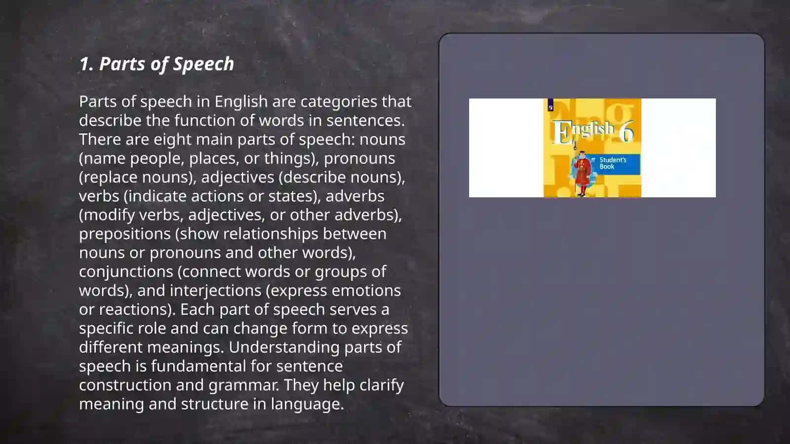 Parts of Speech 3