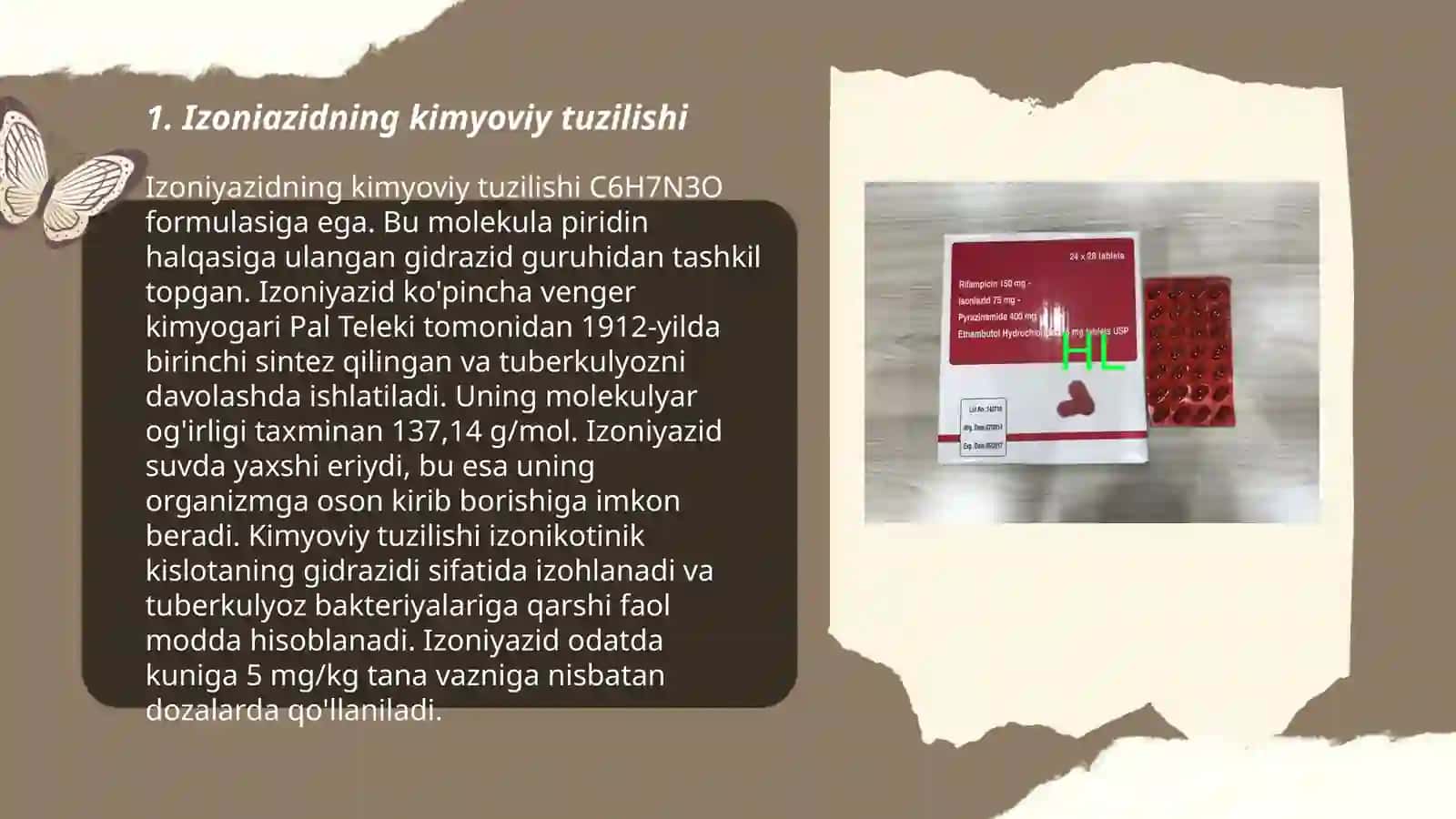 Izoniazidning kimyoviy tuzilishi 3