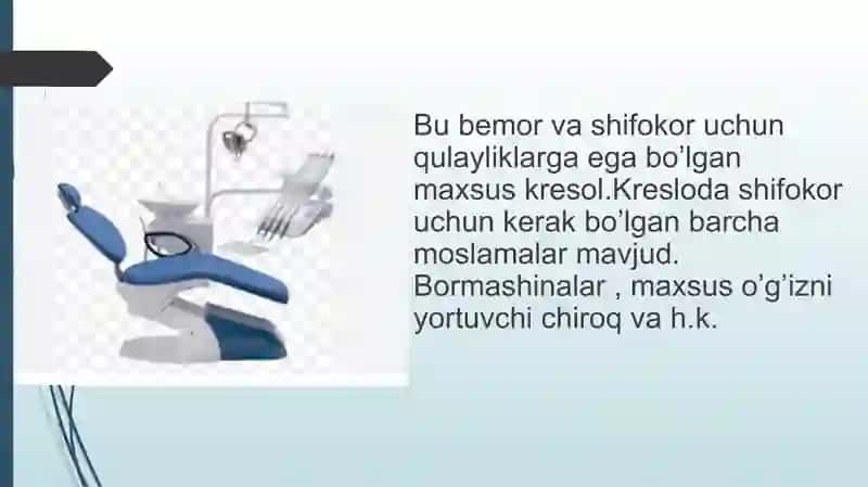 Stomatologik kabinet jihozlari 3
