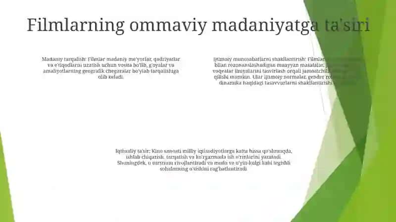 Filmlar Va Ommaviy Madaniyat 3