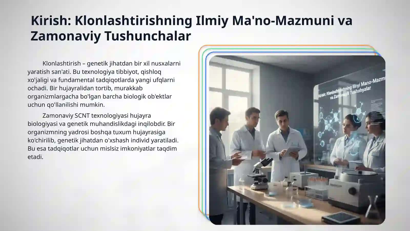 Klonlar klonlashtirish va ularni klinik ahamiyati 3