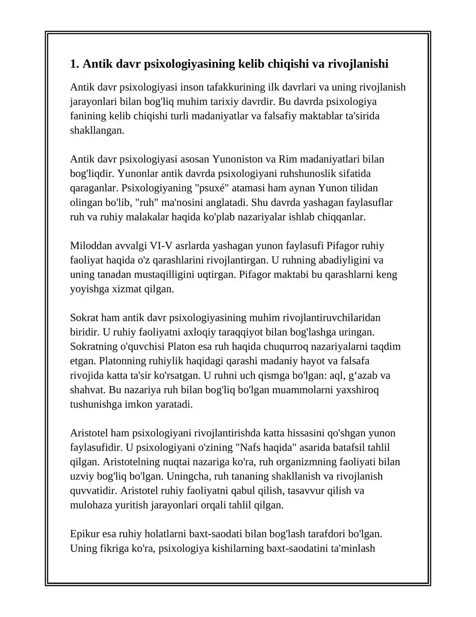 ANTIK DAVR PSIXOLOGIYASI 3