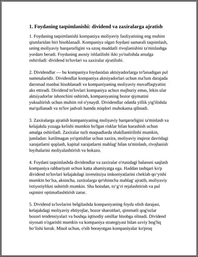 FOYDANING ISHLATILISHINI TAHLILI 3