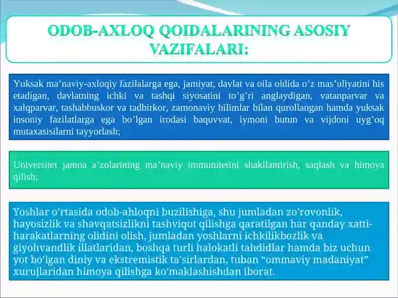 ODOB-AXLOQ QOIDALARI,ODOB-AXLOQ QOIDALARINING  TARKIBIY  TUZILISHI 3
