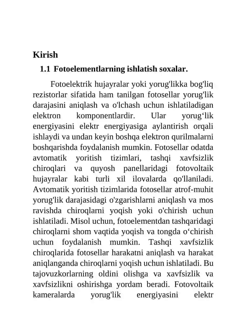 Fotorezistor yordamida xonalarni yoritish chiroqlarini boshqarish 3