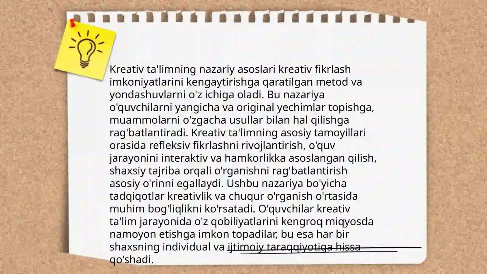 Kreativ ta'limning nazariy asoslari 3