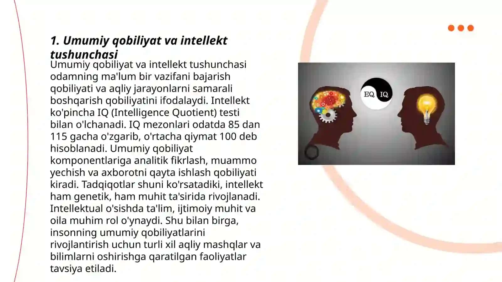 Umumiy va maxsus qobilyatlar psixologiyasi 3
