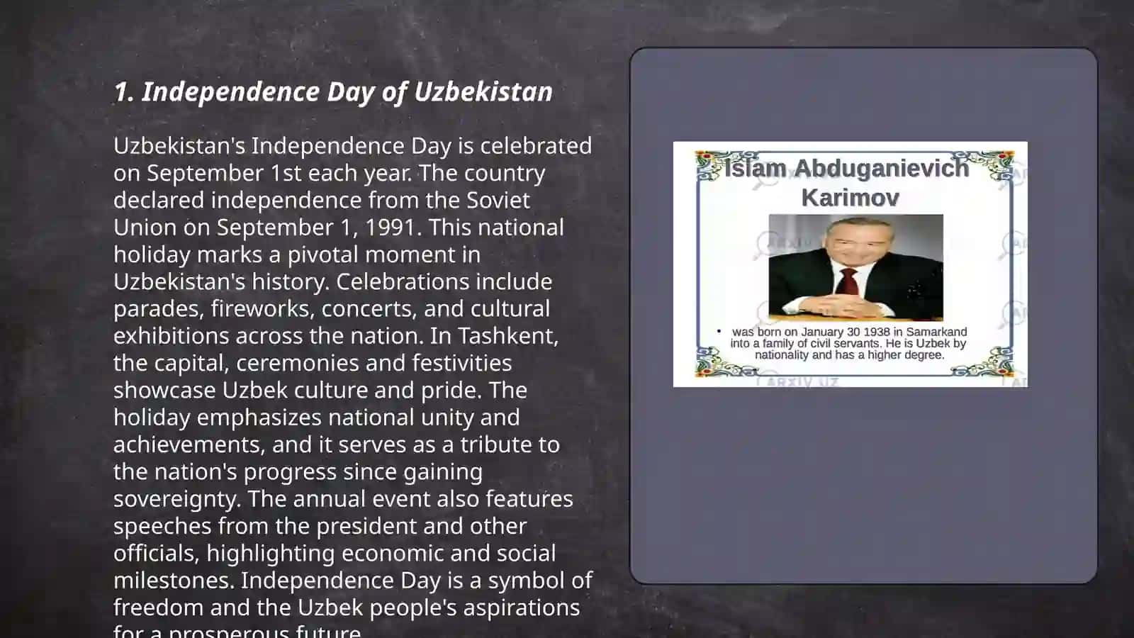 Independent Uzbekistan 3