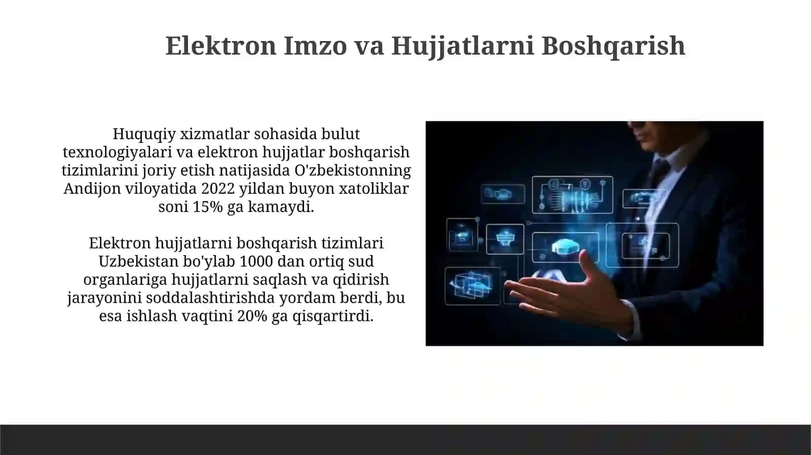 Bulutli texnologiyalardan yuridik xizmatlarda foydalanish 3