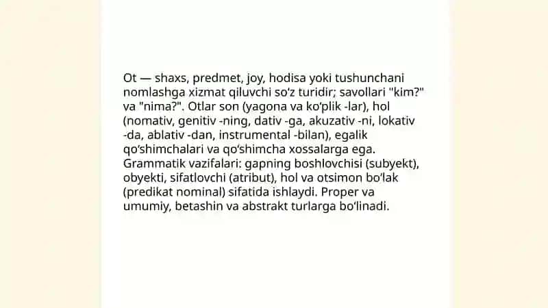 Otning taʼrifi va grammatik o‘rni 3