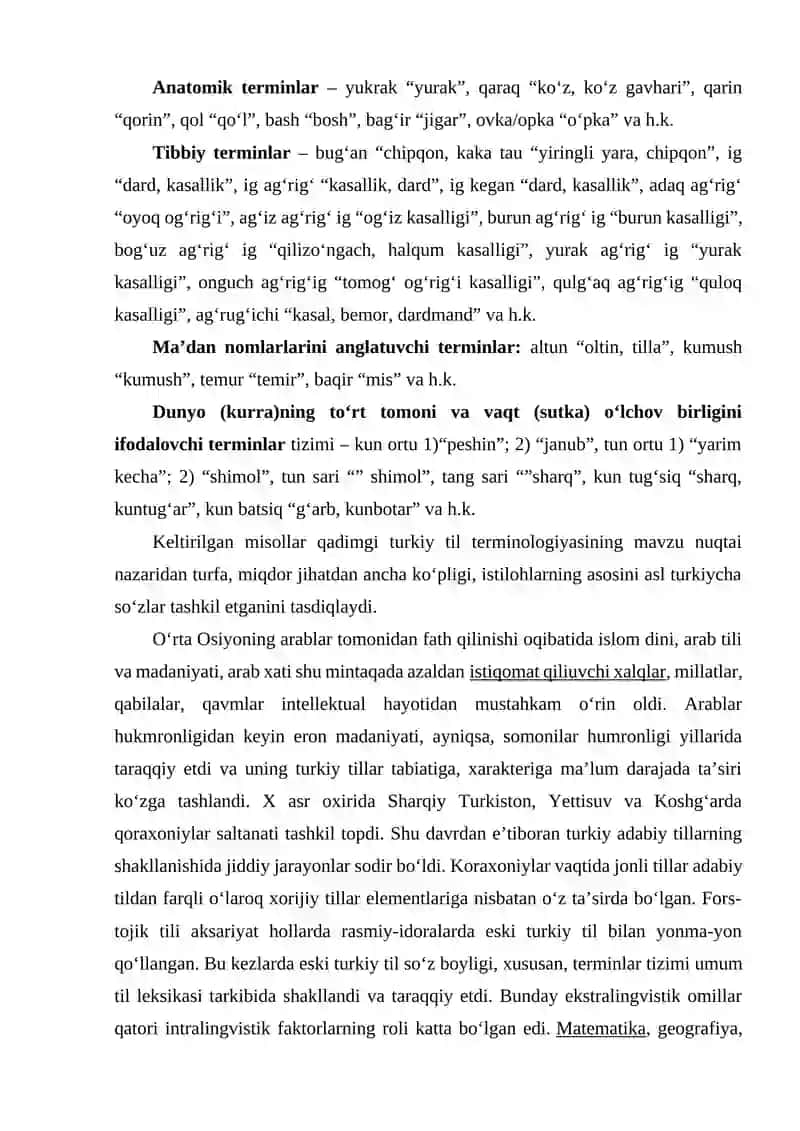 O‘zbek terminologiyasining shakllanish bosqichlari 3
