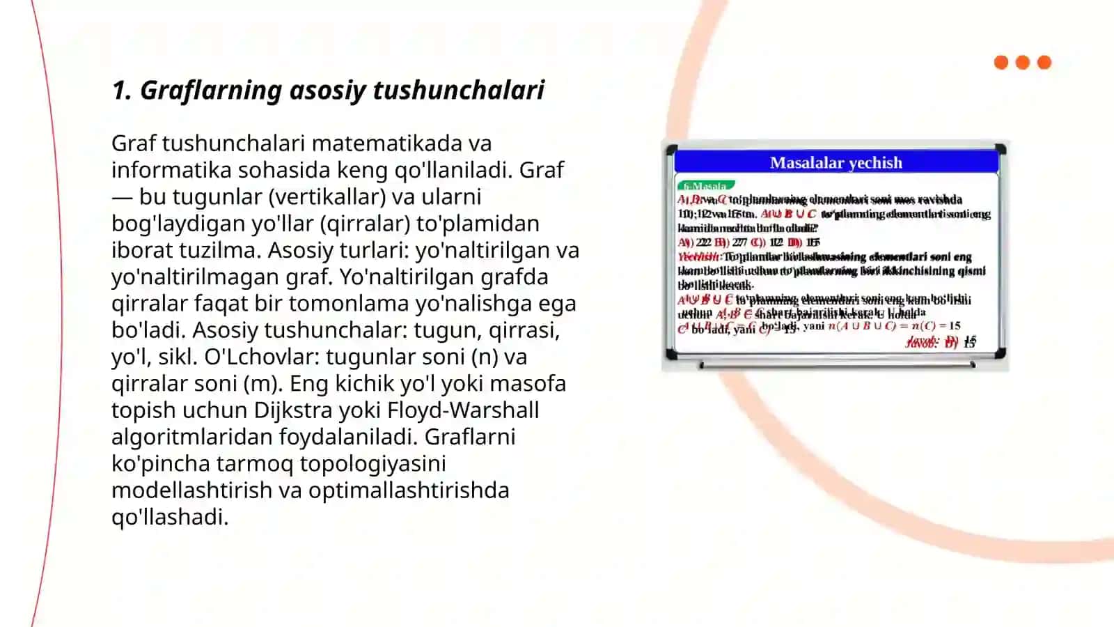 Graflar nazariyasi asoslari 3