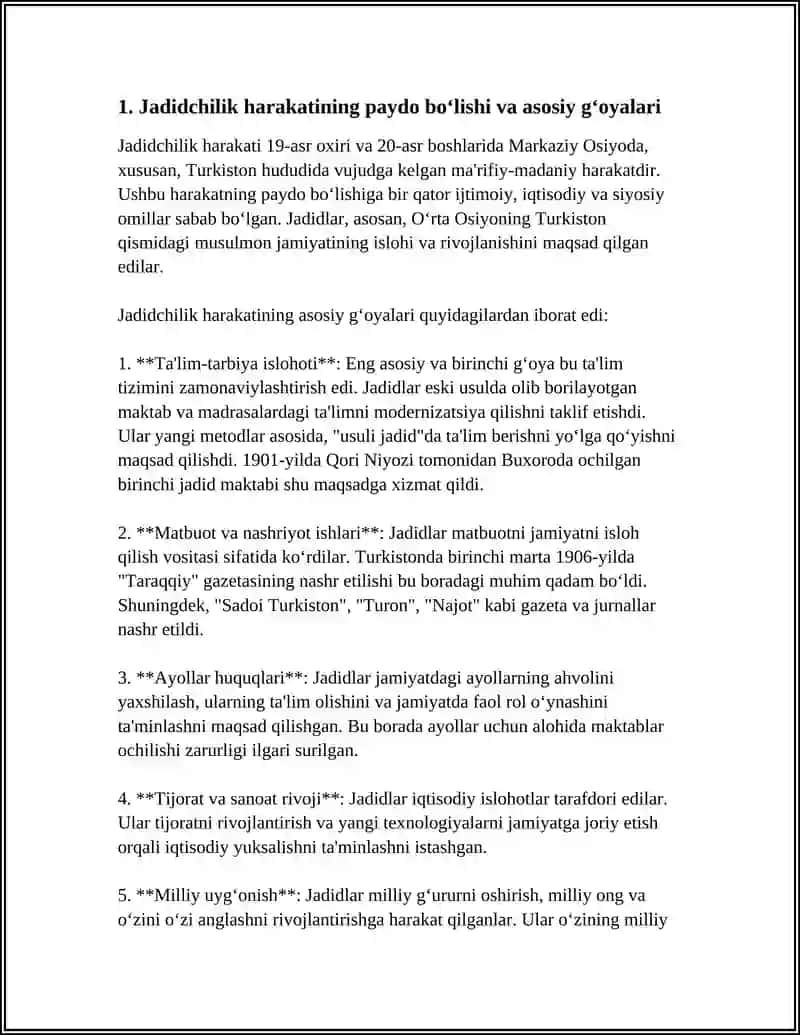 Jadidchilik Harakatlari 1 3