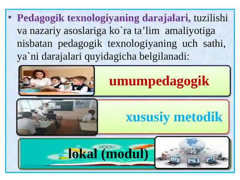 PЕDАGОGIK TЕХNОLОGIYANING ILMIY-NAZARIY АSОSLАRI 3