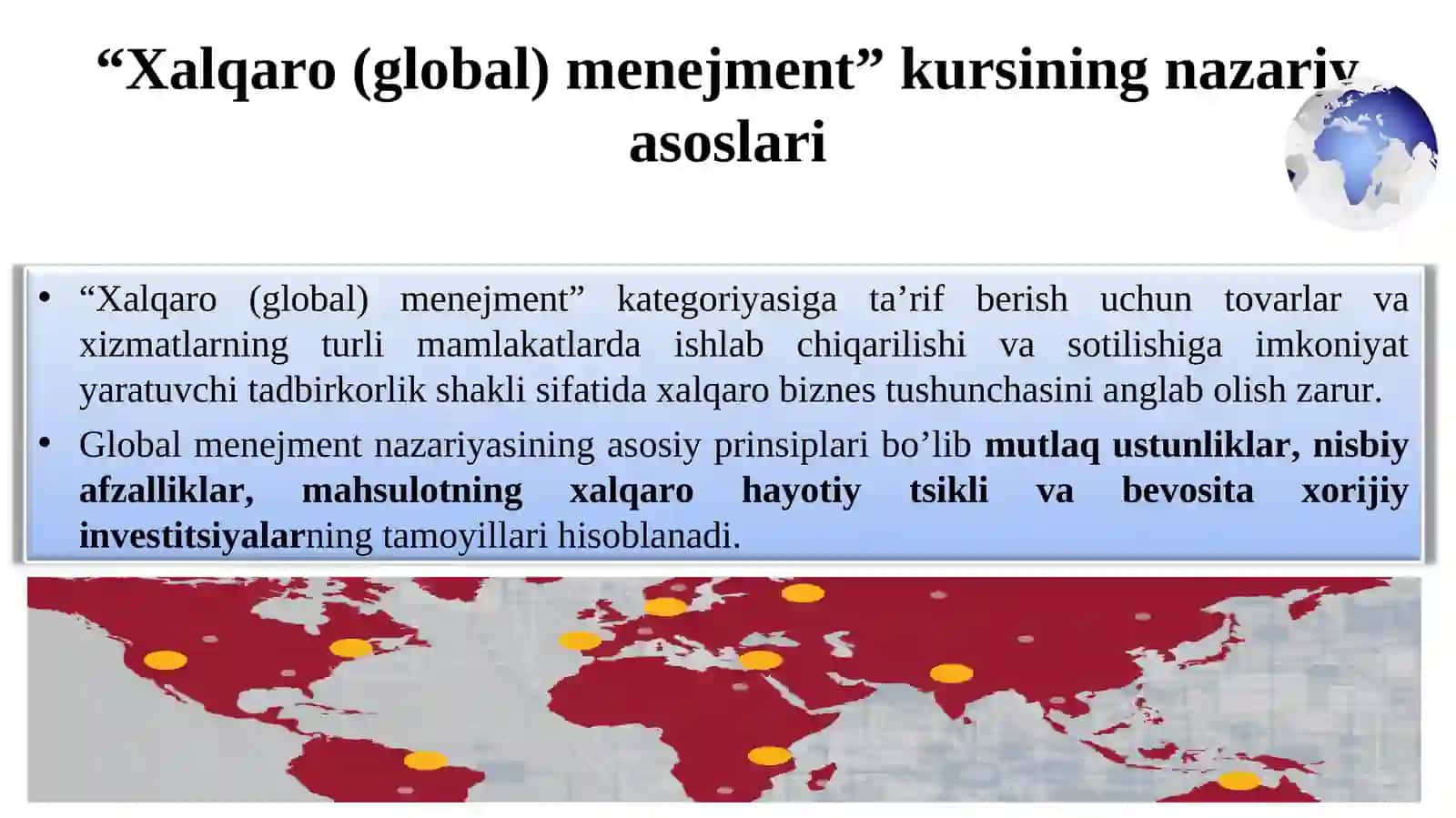 XALQARO MENEJMENT FANIGA KIRISH 3