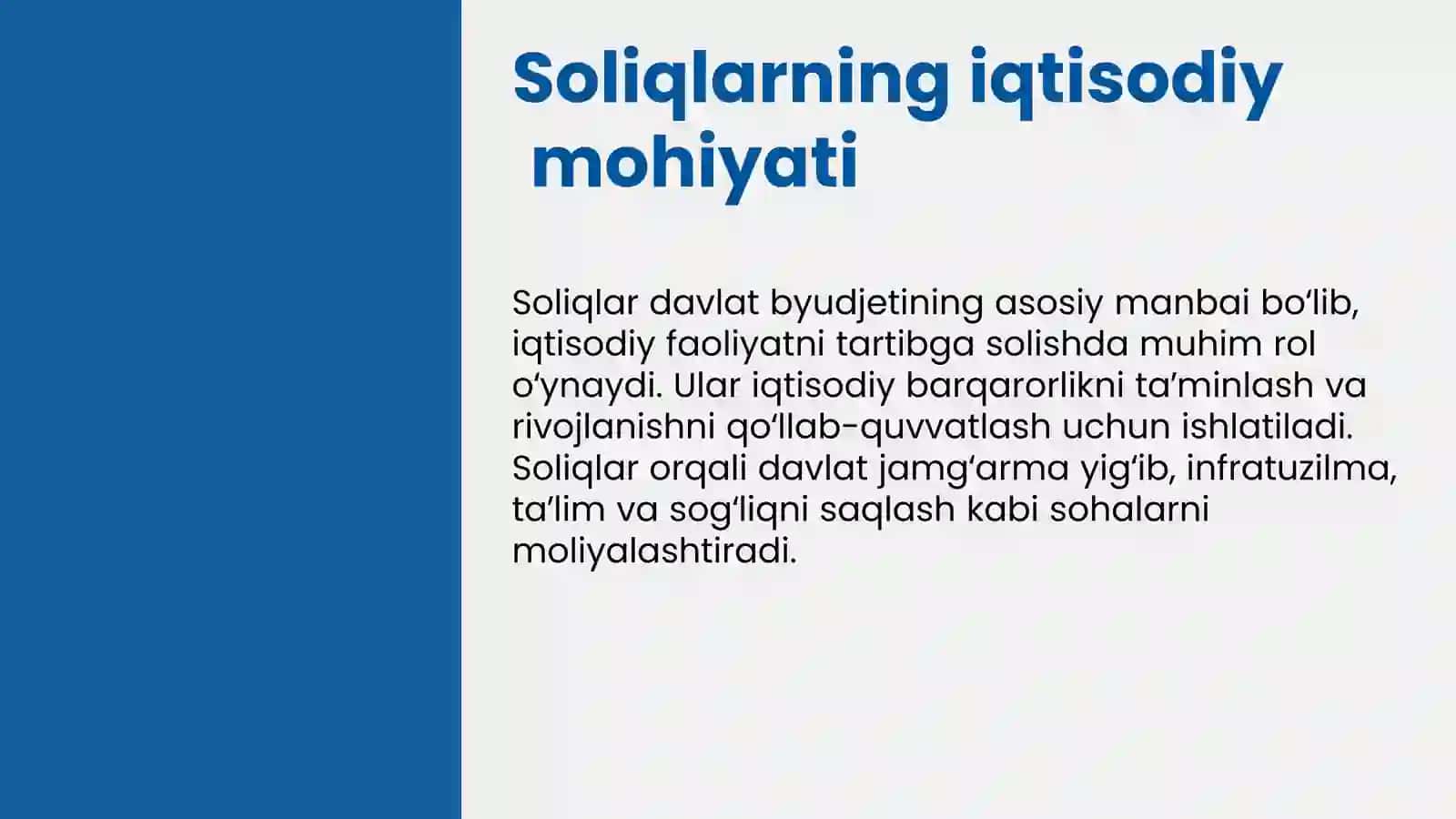 Soliqlarning iqtisodiy mohiyati va turlari 3