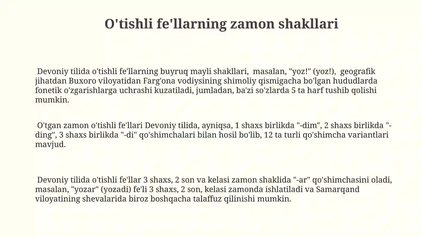 "Devonu lug‘otit turk"dagi harakat fe’llari 3