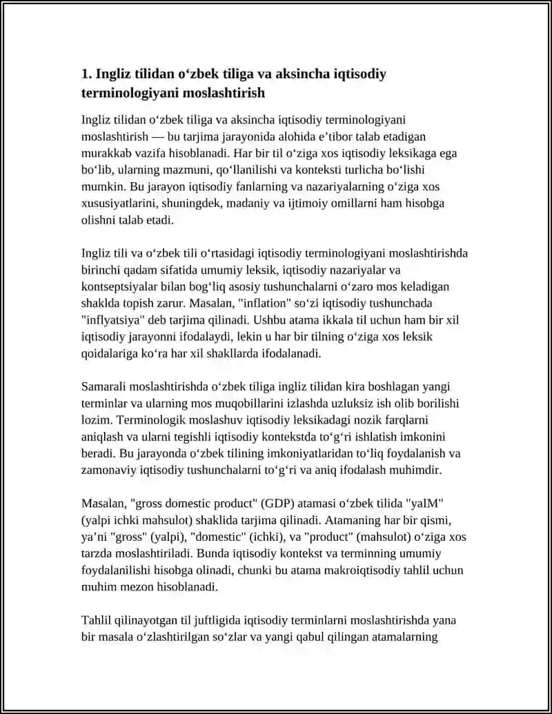 TRANSLATING ECONOMIC TEXTS FROM ENGLISH INTO UZBEK VICE VERSE 3