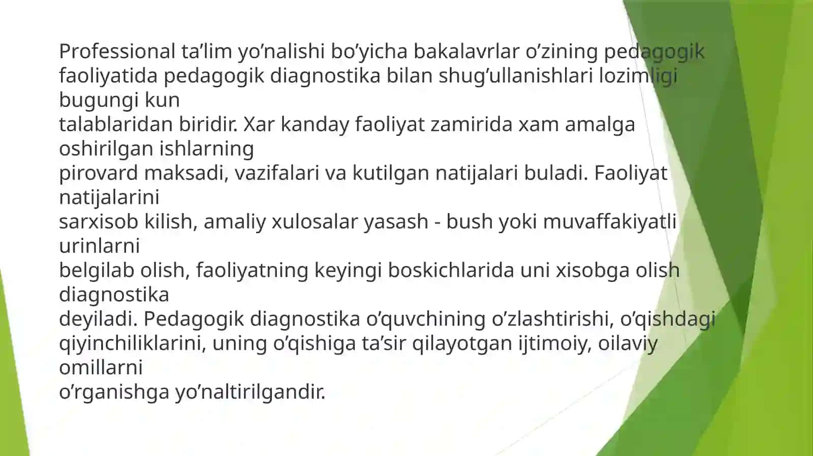 Pedogogik diagnostika 3