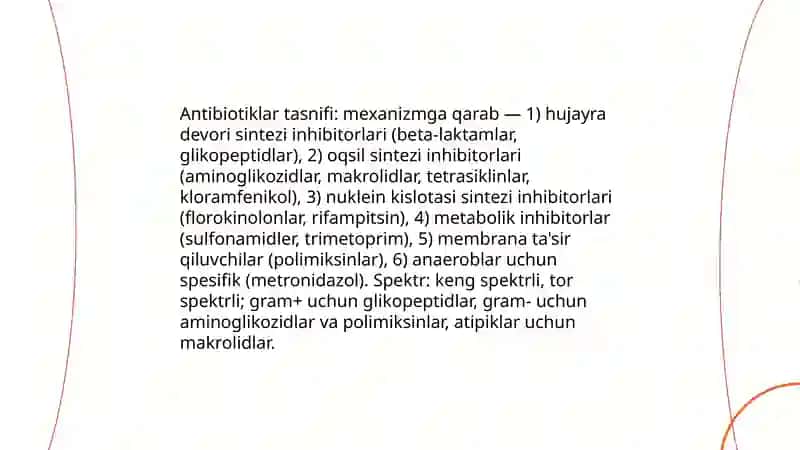Kimyoterapevtik moddalar va antibiotiklar 3