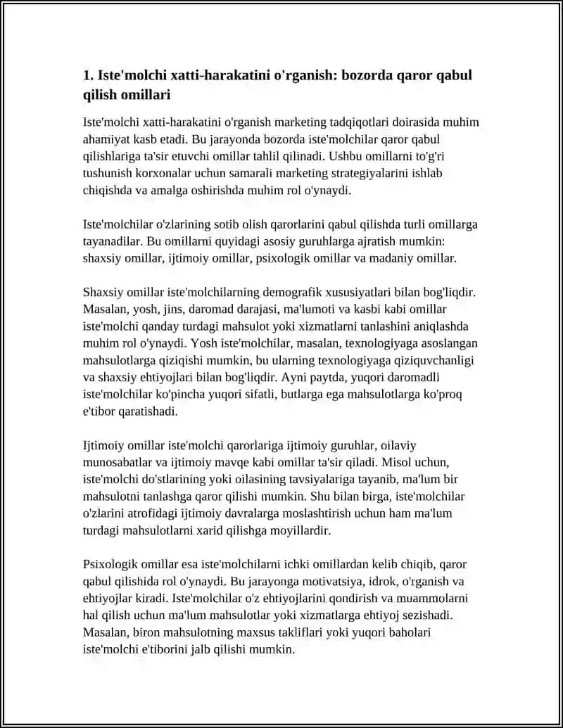 MARKETING TADQIQOTLARI 3
