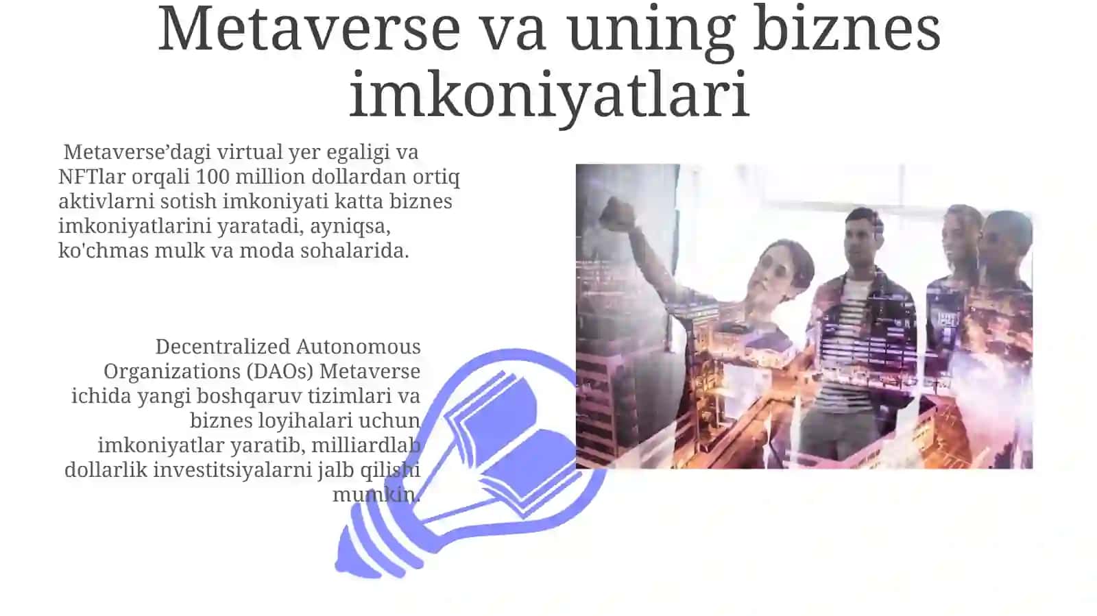 Metaverse va uning biznes imkoniyatlari 3